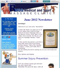 June 2012 Newsletter-Russ Medical and Sport Massage Clinic